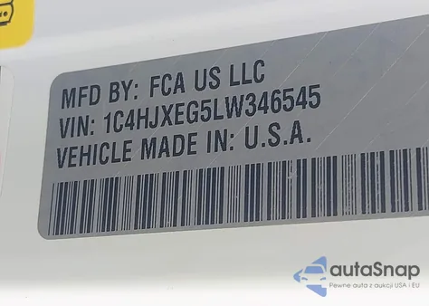 2020 Jeep Wrangler Unlimited High Altitude 4X4 from USA, damaged, VIN 1C4HJXEG5LW346545